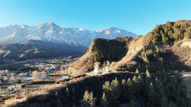 張掖肅南：初冬馬蹄生態(tài)文化旅游區(qū)景色旖旎