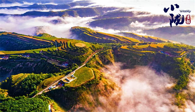 冬日华池黄土塬　色彩斑斓景如画