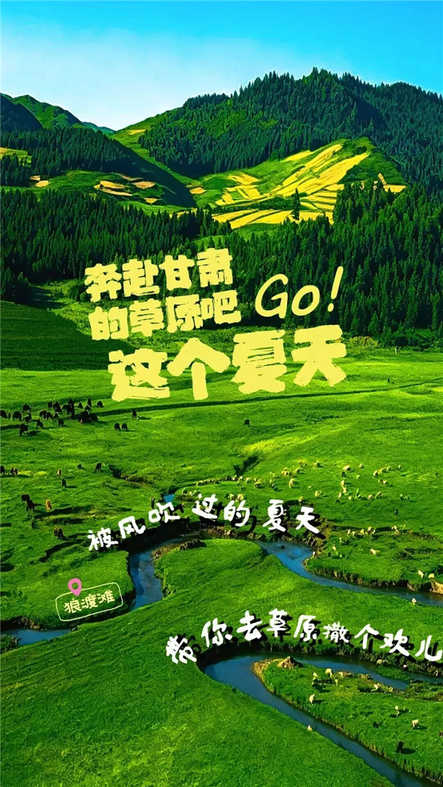 许你一场旷野，甘肃的草原，等风，也等你来