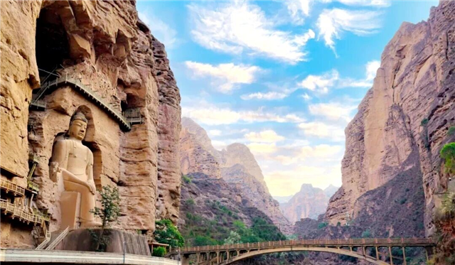 临夏州首个国家5A级旅游景区炳灵寺世界文化遗产旅游区——石窟映千年　文旅焕新姿